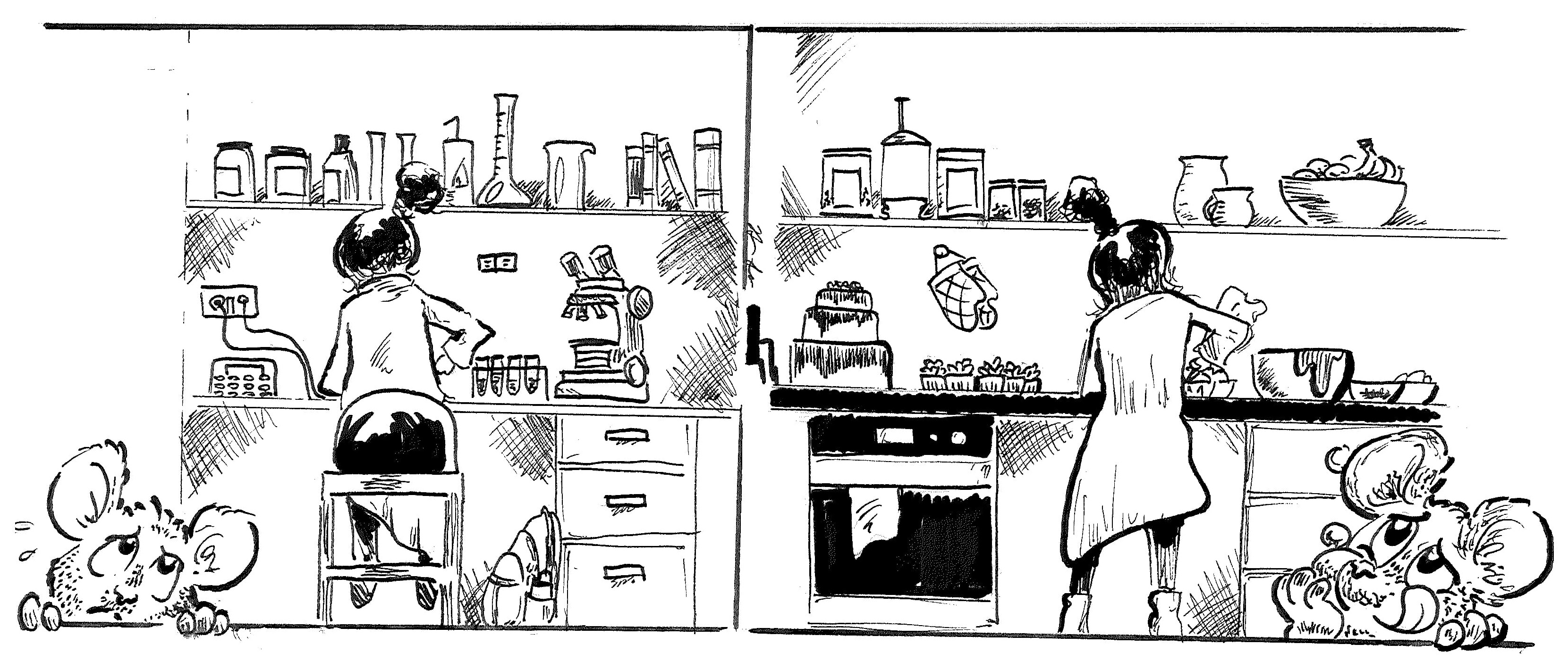 Comic strip illustration