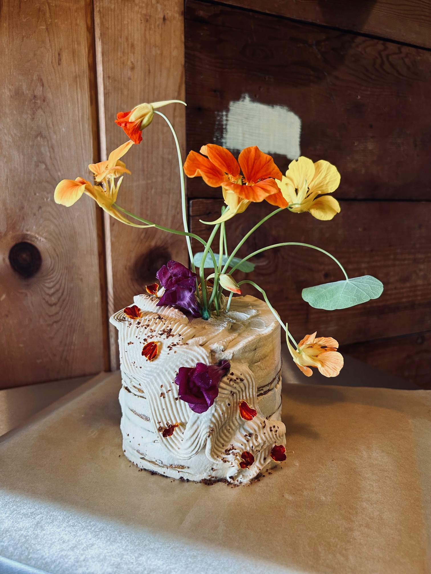 Nasturtium cake