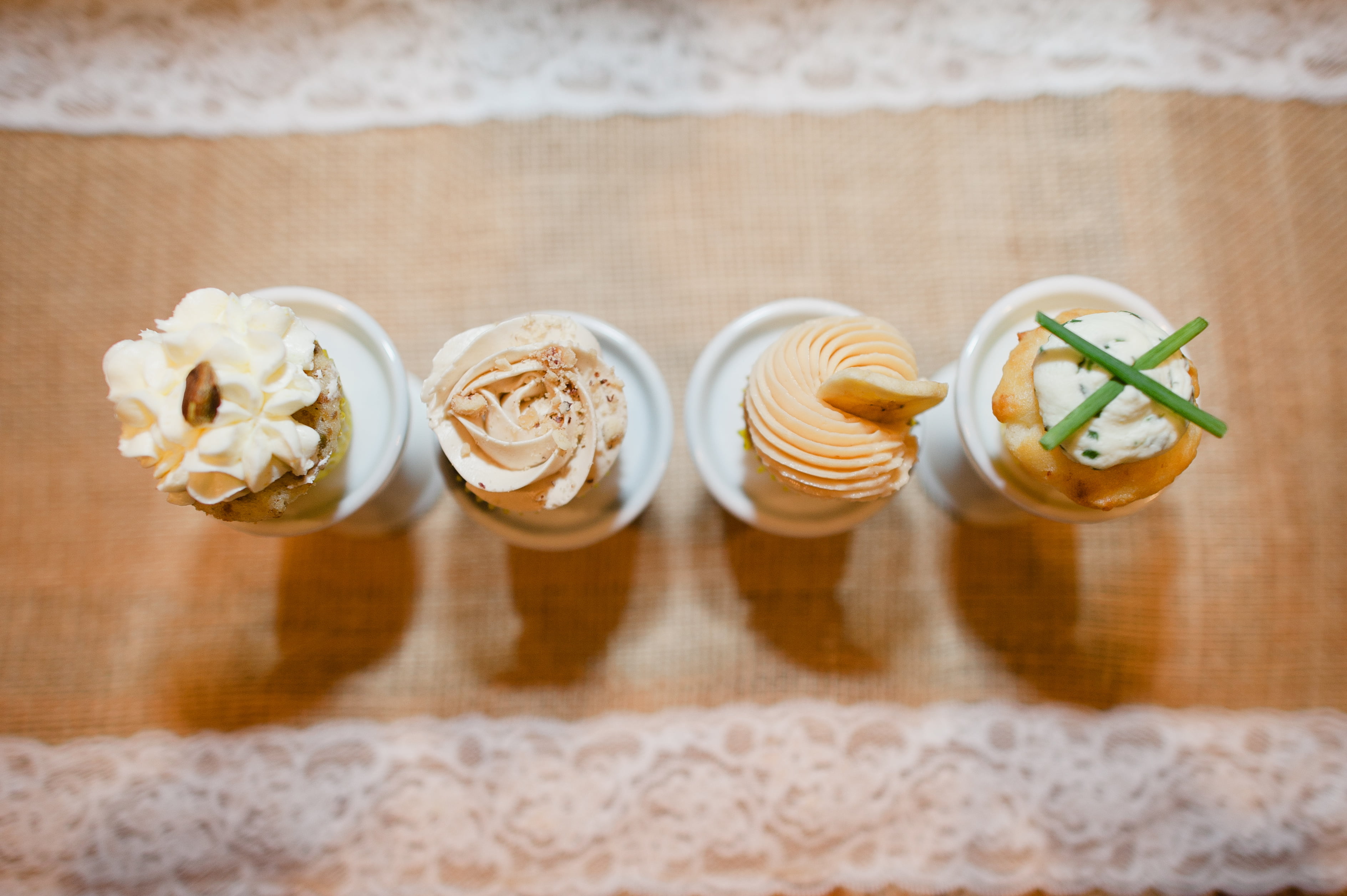 Cupcakes aerial view